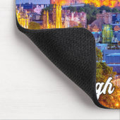 Schöner Sonnenuntergang über Edinburgh, Schottland Mousepad (Ecke)
