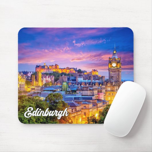 Schöner Sonnenuntergang über Edinburgh, Schottland Mousepad (Mit Mouse)