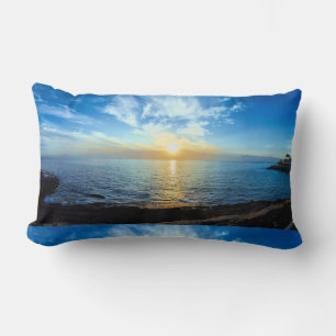 Schöner Sonnenuntergang über Teneriffa Kanarische  Lendenkissen