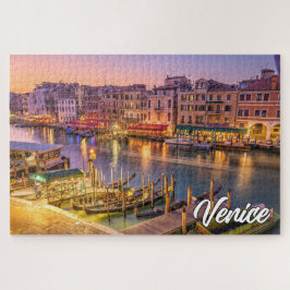 Schöner Sonnenuntergang über Venedig, Italien Puzzle