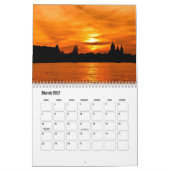 Schöner Sonnenuntergangs-Kalender Kalender (Mär 2027)