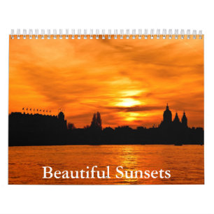 Schöner Sonnenuntergangs-Kalender Kalender