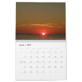 Schöner Sonnenuntergangskalender Kalender (Mär 2027)