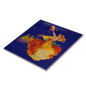 schöner spanischer Tänzer Fliese (Seite)