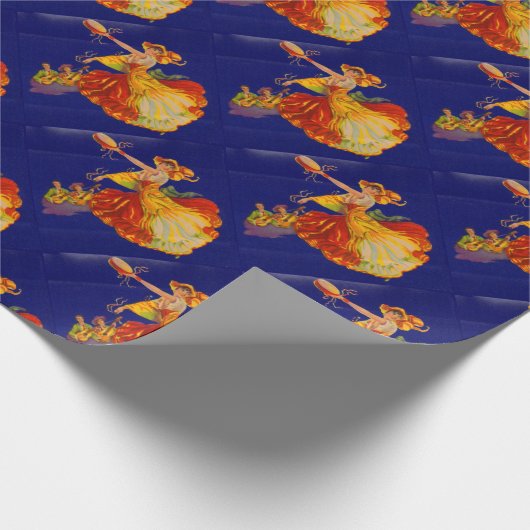 schöner spanischer Tänzer Geschenkpapier (Ecke)