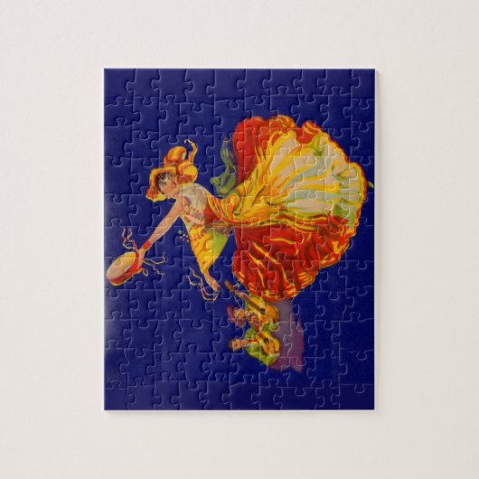 schöner spanischer Tänzer Puzzle (Vertikal)