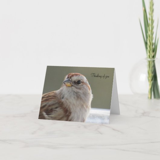 Schöner Sparrow - Blank Grußkarte Karte (Vorderseite)