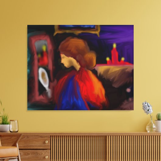 Schöner Spiegel Leinwanddruck (Insitu (Wohnzimmer))