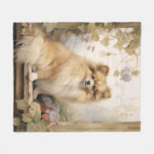 Schöner Spitz Fleecedecke (Vorderseite (Horizontal))