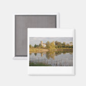 Schöner Stall im Wasser Magnet (Vorderseite/Rückseite)