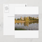 Schöner Stall im Wasser Postkarte (Vorne/Hinten)