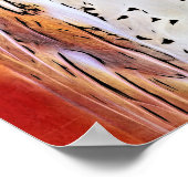 Schöner Stallvogel mit weißem Gesicht Poster (Ecke)