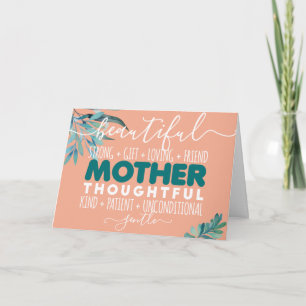 Schöner, starker, Freund Happy Mutter's Day Karte