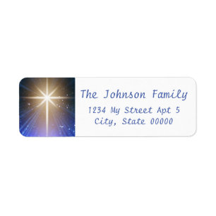 Schöner Stern von Bethlehem Address Labels
