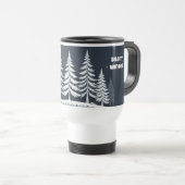 Schöner Stiller Winter Bäume Reisebecher – 15oz (VorderseiteRechts)