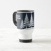Schöner Stiller Winter Bäume Reisebecher – 15oz (Vorderseite Links)