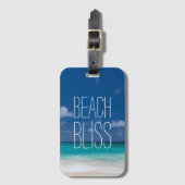 Schöner Strand Bliss Gepäckanhänger (Vorderseite Vertikal)