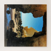 Schöner Strand der Algarve mit Höhle Puzzle (Horizontal)