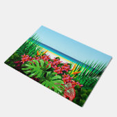 Schöner Strand des schönen tropischen Paradieses Fußmatte (Schrägansicht)