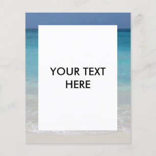 Schöner Strand Foto Turks und Caicos Flyer