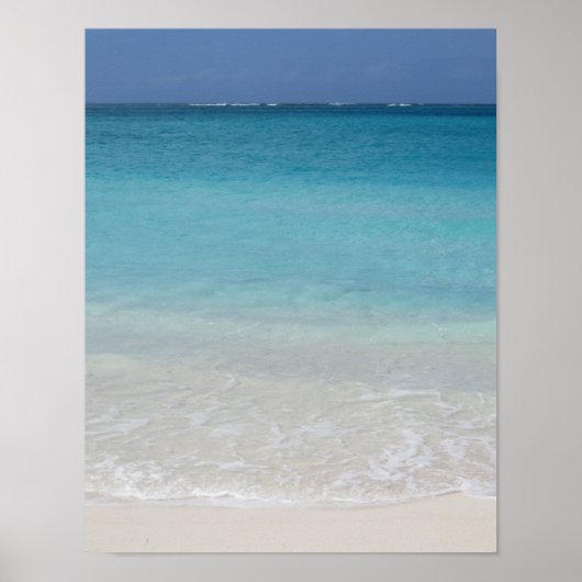 Schöner Strand | Foto Turks und Caicos Poster (Vorne)