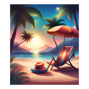 schöner Strand Fotodruck