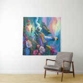 schöner Strand für Leuchtturmliebhaber Wandteppich (Beispiel (Horizontal))