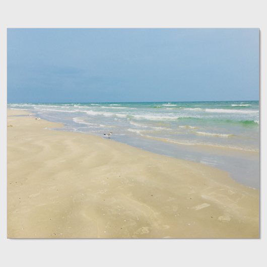 Schöner Strand Geschenkpapier (Flach)