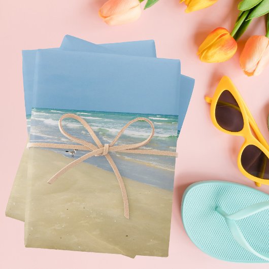 Schöner Strand Geschenkpapier Set