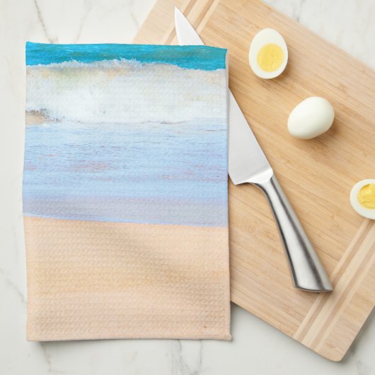 Schöner Strand Geschirrtuch (Viertel Falte)