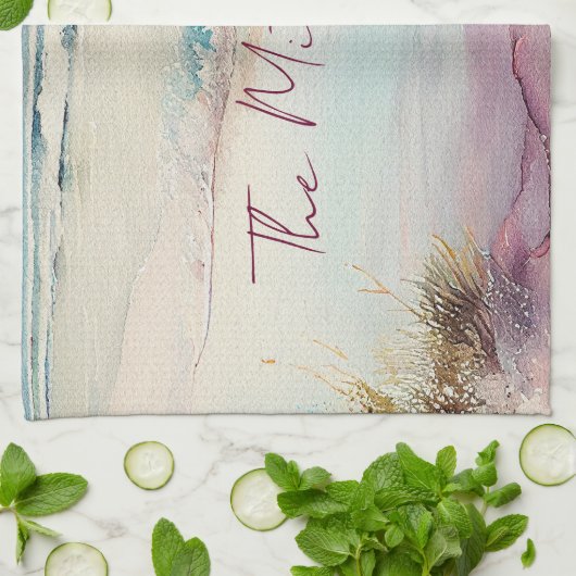 Schöner Strand Geschirrtuch (Gefaltet)