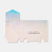 Schöner Strand/Hochzeit in Urlaubsort Personalisie Geschenkschachtel (Ungefaltet)