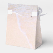 Schöner Strand/Hochzeit in Urlaubsort Personalisie Geschenkschachtel (Rückseite)