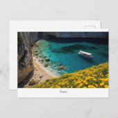 Schöner Strand in Griechenland Postkarte (Vorne/Hinten)