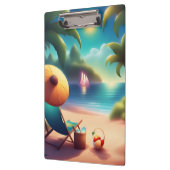 schöner Strand Klemmbrett (Links)