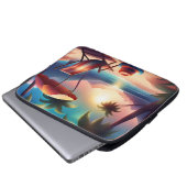 schöner Strand Laptopschutzhülle (Vorne Knopf)