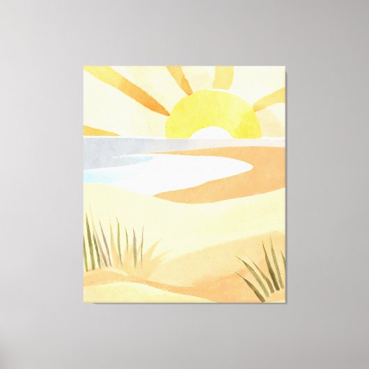 schöner Strand Leinwanddruck (Vorderseite)