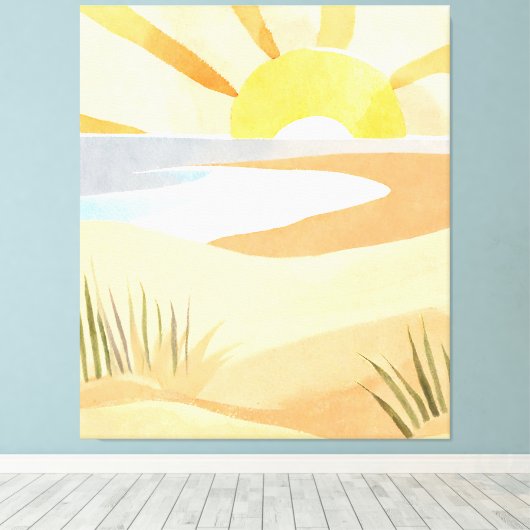 schöner Strand Leinwanddruck (Insitu (Holzboden))