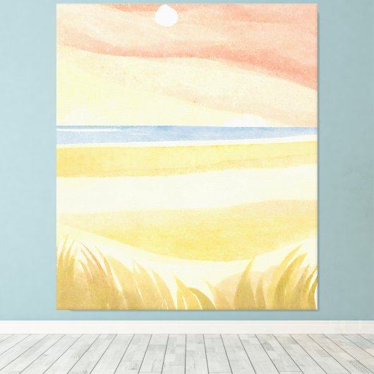 schöner Strand Leinwanddruck (Insitu (Holzboden))