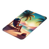schöner Strand Magnet (Linke Seite)