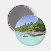 Schöner Strand Magnet (Vorderseite/Rückseite)