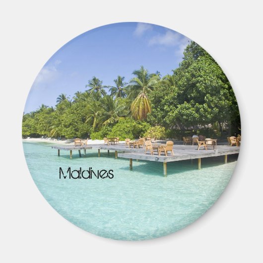 Schöner Strand Magnet (Vorne)