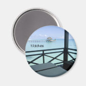 Schöner Strand Magnet (Vorderseite/Rückseite)