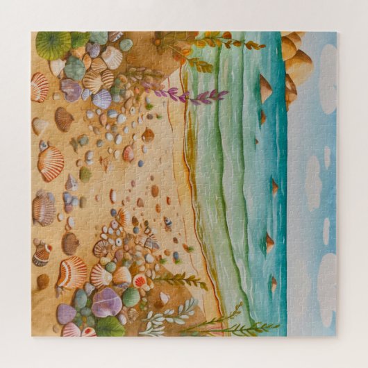 Schöner Strand/Meeresstrand Puzzle (Horizontal)