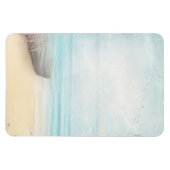 Schöner Strand mit Rowboat & Fishing Net Magnet (Horizontal)