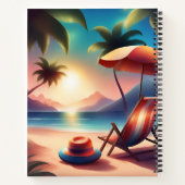 schöner Strand Notizblock (Rückseite)