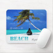 Schöner Strand, Palm, Personalisiert Mousepad (Mit Mouse)