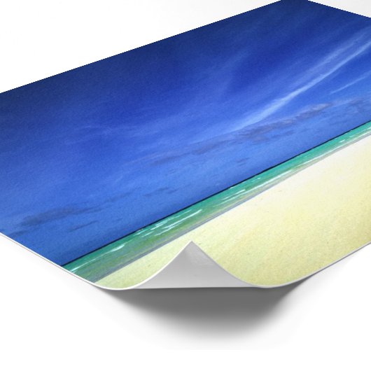 Schöner Strand Poster (Ecke)