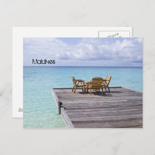 Schöner Strand Postkarte (Vorne/Hinten)