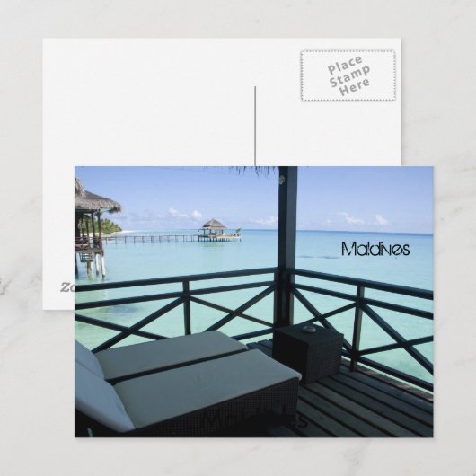 Schöner Strand Postkarte (Vorne/Hinten)